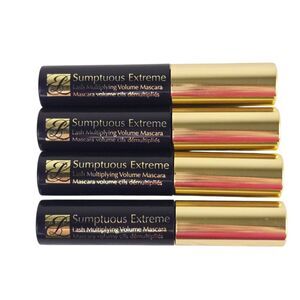 4x Estee Lauder Lash Multiplying Volume Mascara Extreme Black 0.09 oz / 2.8 ml